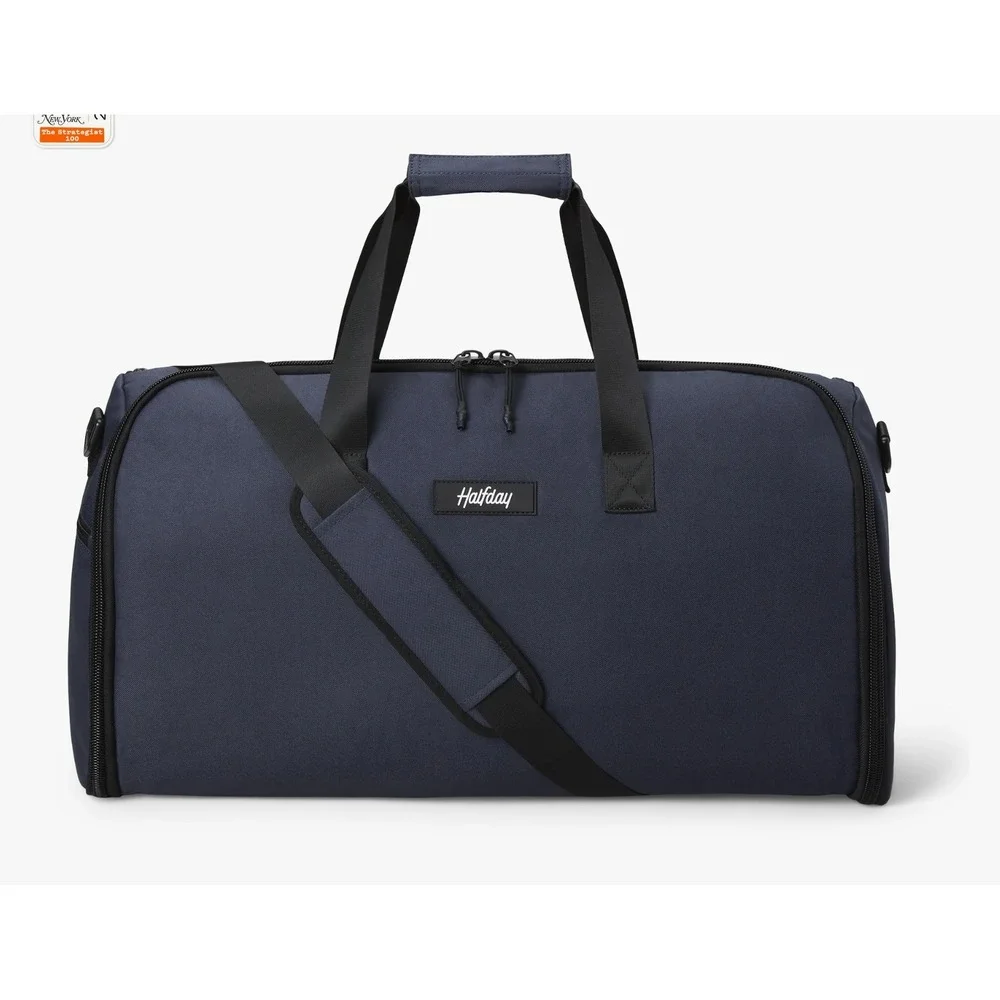 Halfday Travel Garment Duffel Bag Navy Blue 2-in-1 Weekender‎ Suit Bag